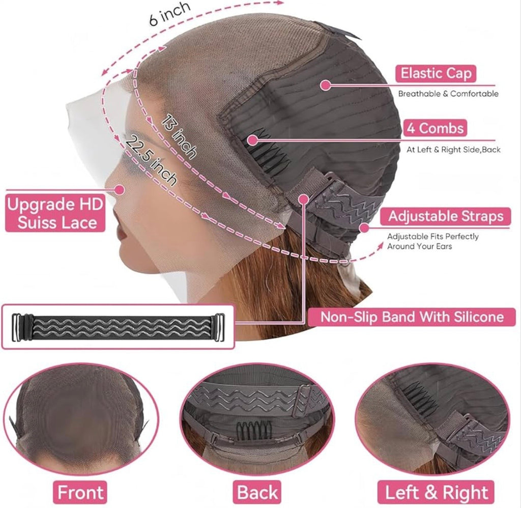 #4 Brown Body Wave 13x4 HD Lace Wig | 250% Density Human Hair Wig | Lilluxe Hair