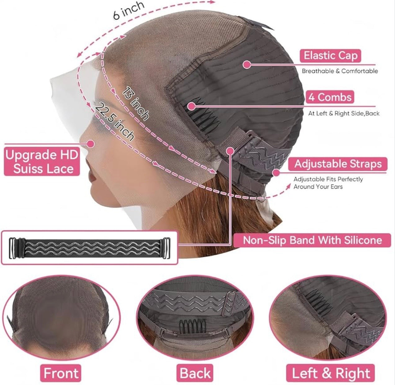 #4 Brown Body Wave 13x4 HD Lace Wig | 250% Density Human Hair Wig | Lilluxe Hair