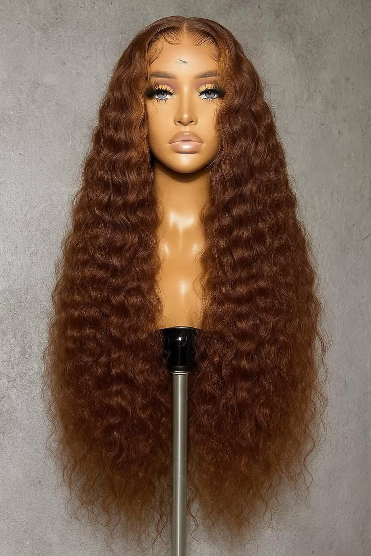 Brown Deep Wave 13x4 HD Lace Frontal Wig | 220% Density Human Hair Wig
