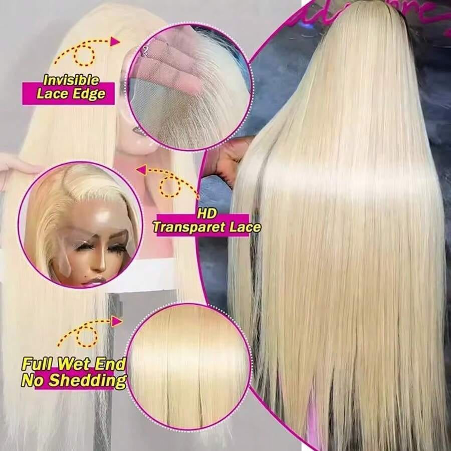 Honey Blonde Highlight HD Lace Straight Wig | 13x4 / 13x6 HD Lace Human Hair Wig