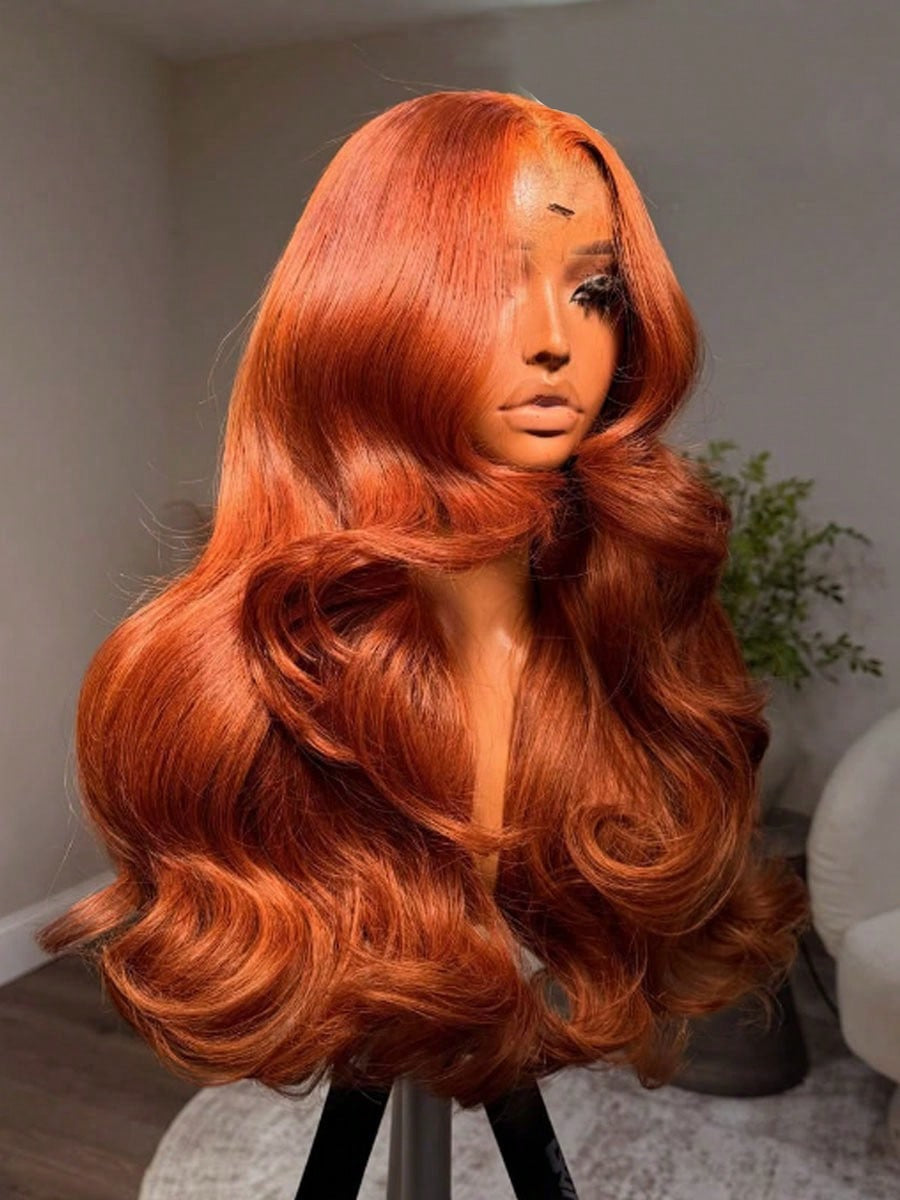 350 Ginger Body Wave 13x4 HD Lace Frontal Wig | 250% Density Human Hair Wig